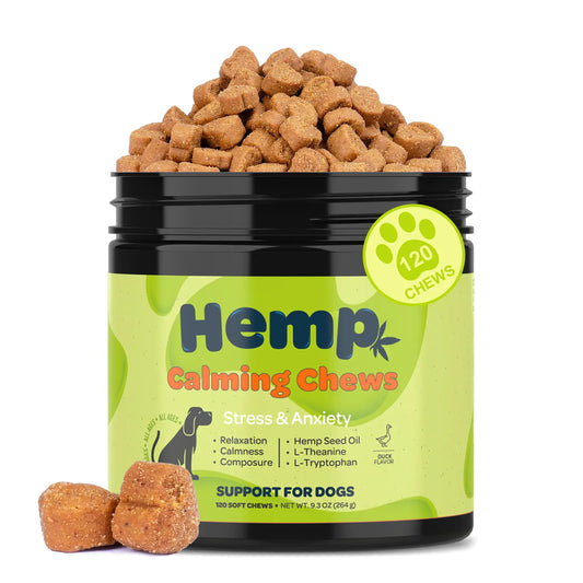 Serenity Paws Hemp Calming Chews for Dogs - 120 Ct